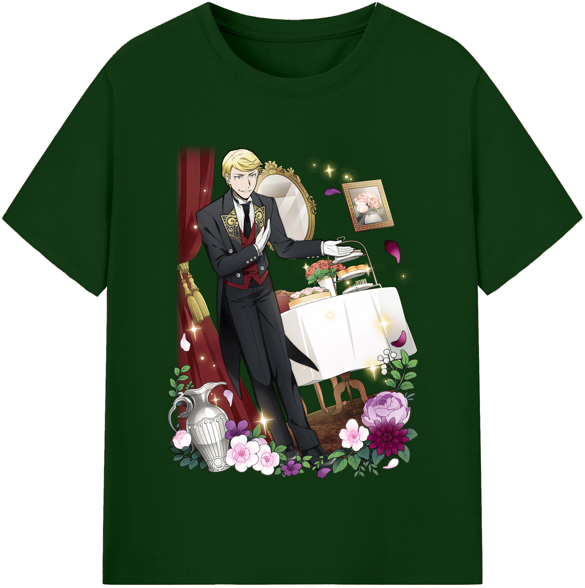 （画像用） 文豪ストレイドッグス Bungo Stray Dogs 綿100％半袖Tシャツ（フロントプリント）